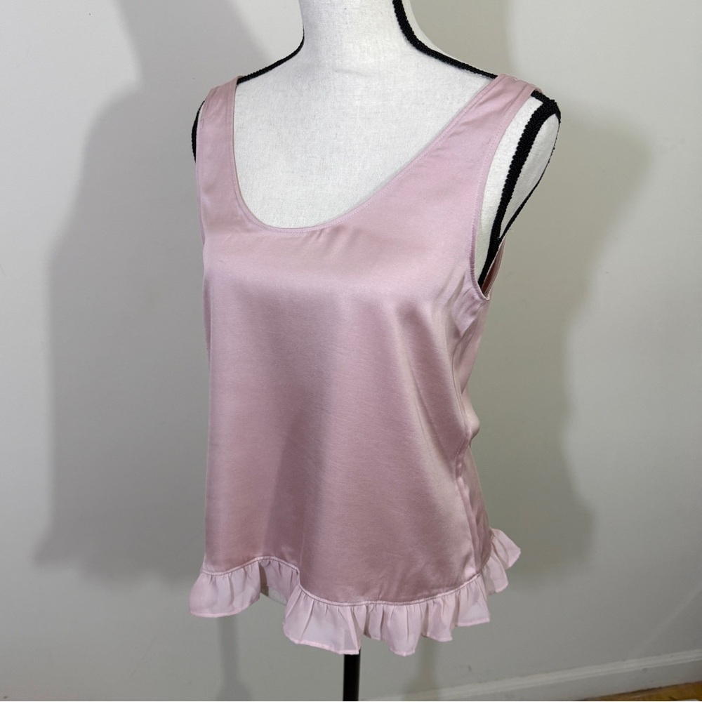 LOFT Outlet Blush Pink Satin Tank sz sm. NWT